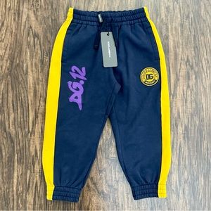 Dolce & Gabbana Kids DG logo-patch track trousers Size 4-years